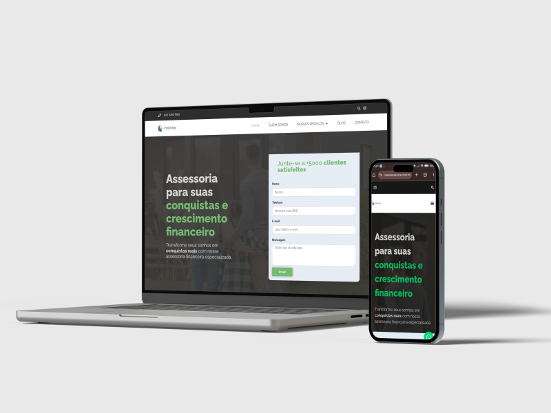 SITE INSTICIONAL + BLOG DE ASSESSORIA IMOBILIARIA E FINANCEIRA